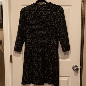 Black patterned dress